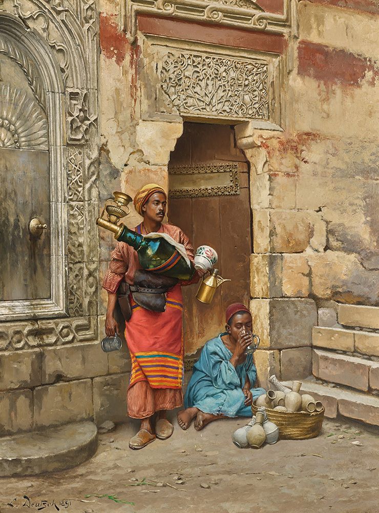 The Water Seller 1891 art print by Ludwig Deutsch for $57.95 CAD