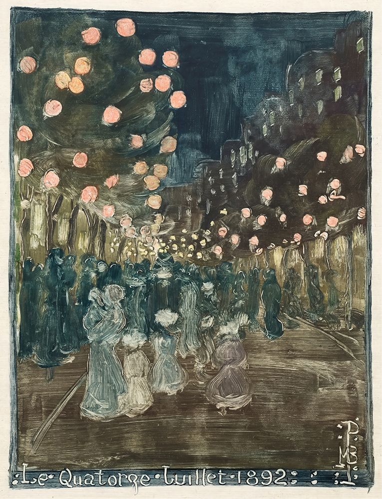 Bastille Day 1892 art print by Maurice Prendergast for $57.95 CAD