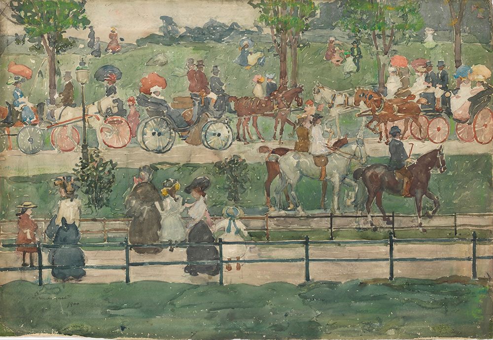 Central Park 1900 art print by Maurice Prendergast for $57.95 CAD
