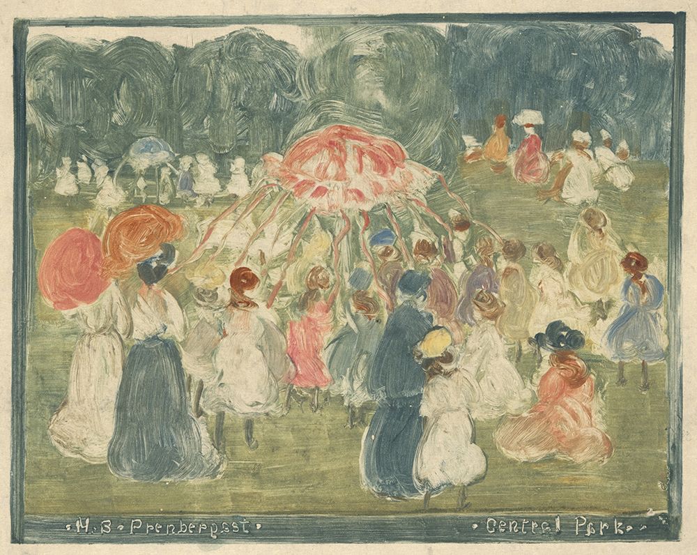 Central Park 1901 I art print by Maurice Prendergast for $57.95 CAD