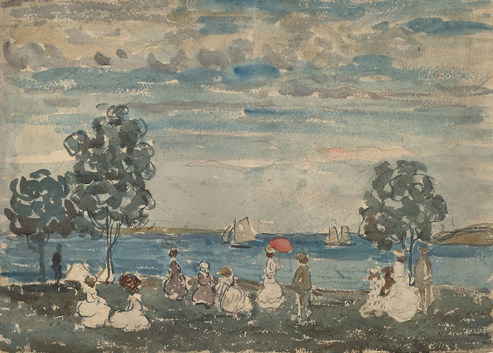 Figures on a Beach 1910 art print by Maurice Prendergast for $57.95 CAD