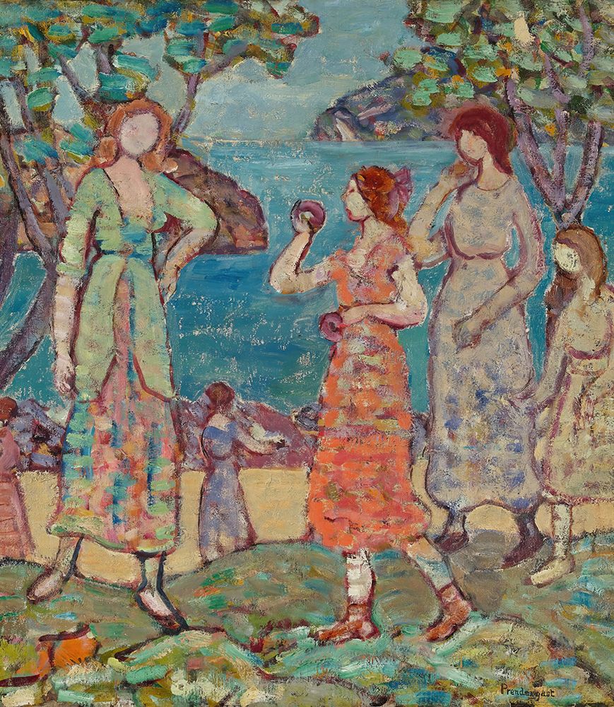 Girls at the Inlet 1918 art print by Maurice Prendergast for $57.95 CAD