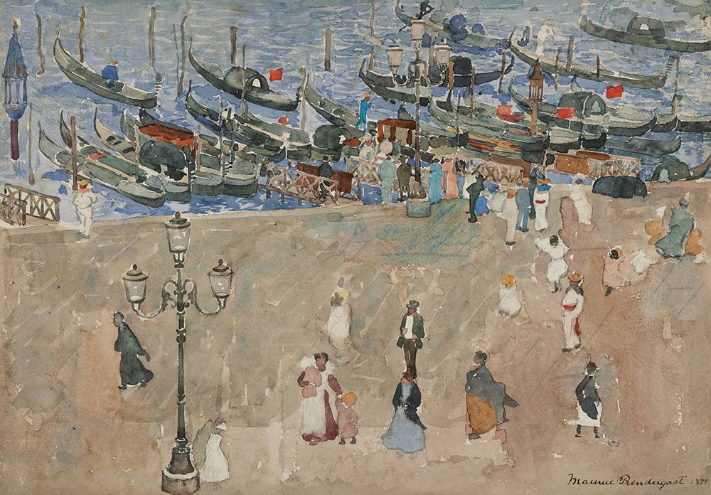 Gray Day, Venice 1899 art print by Maurice Prendergast for $57.95 CAD