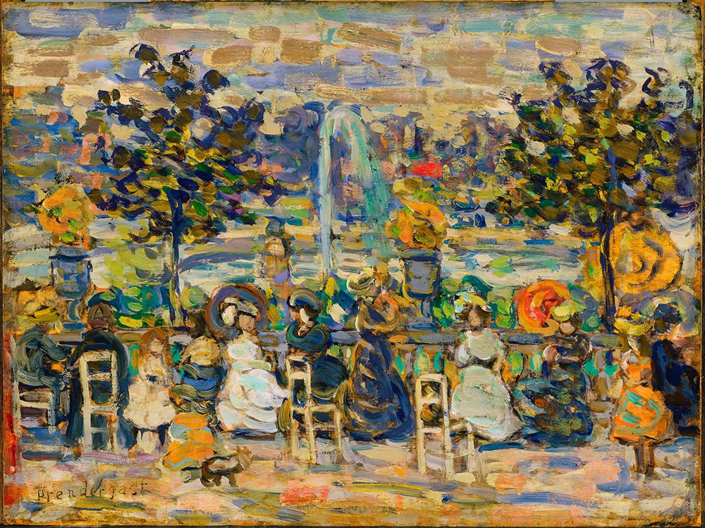 In Luxembourg Gardens art print by Maurice Prendergast for $57.95 CAD