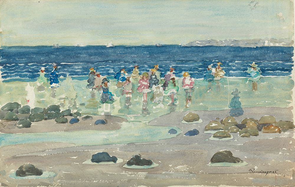 Low Tide 1901 art print by Maurice Prendergast for $57.95 CAD