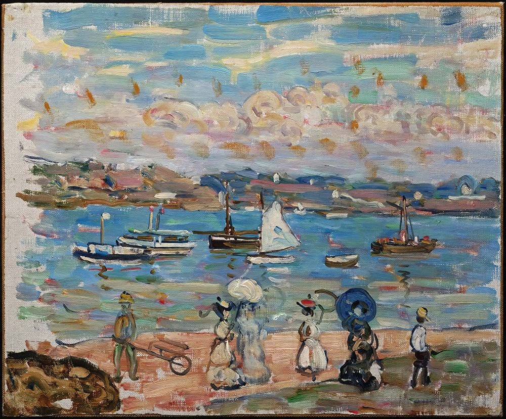 Promenade by the Sea 1912 art print by Maurice Prendergast for $57.95 CAD