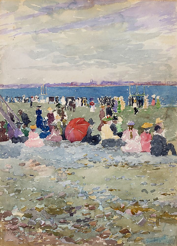 Revere Beach 1896 I art print by Maurice Prendergast for $57.95 CAD