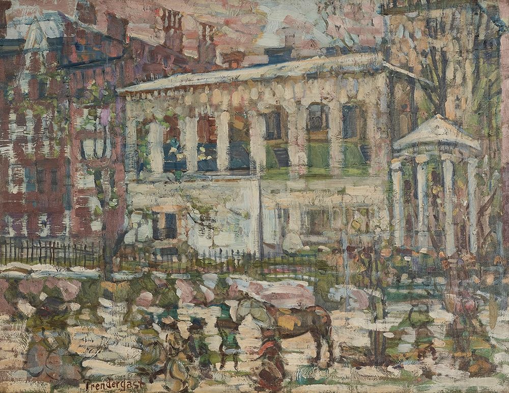 Snowy Day, Boston 1907 art print by Maurice Prendergast for $57.95 CAD