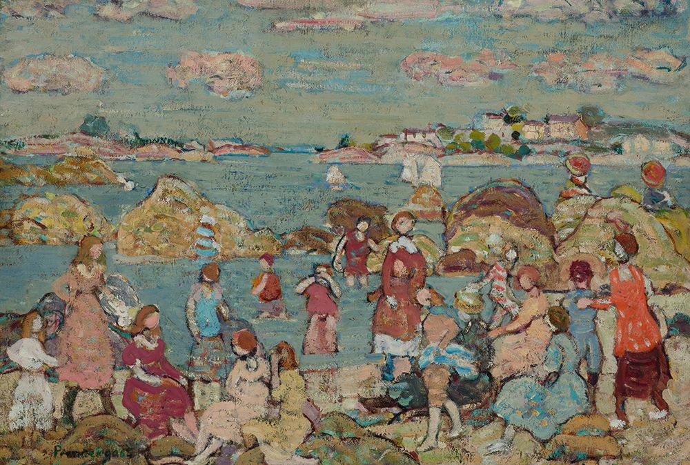 The Seashore 1918 art print by Maurice Prendergast for $57.95 CAD