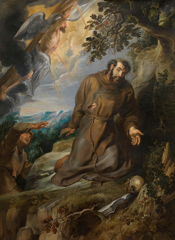 The Stigmatisation of Saint Francis of Assisi 1633 art print by Peter Paul Rubens for $57.95 CAD