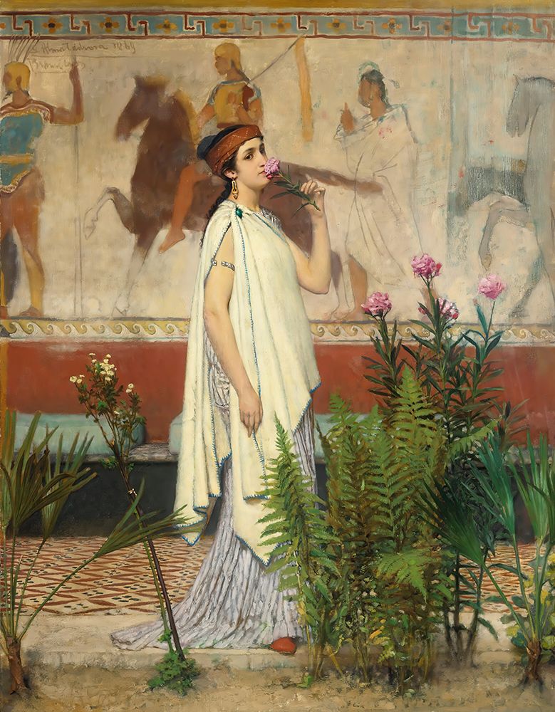 A Greek Woman 1869 art print by Sir Lawrence Alma-Tadema for $57.95 CAD