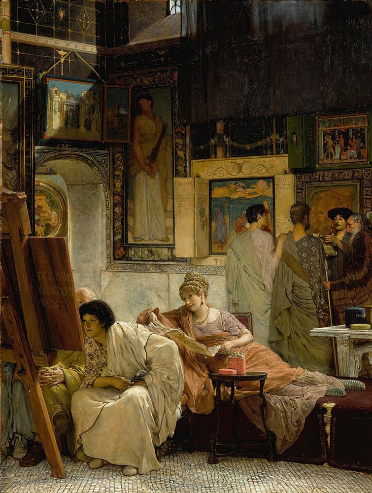 A Picture Gallery art print by Sir Lawrence Alma-Tadema for $57.95 CAD