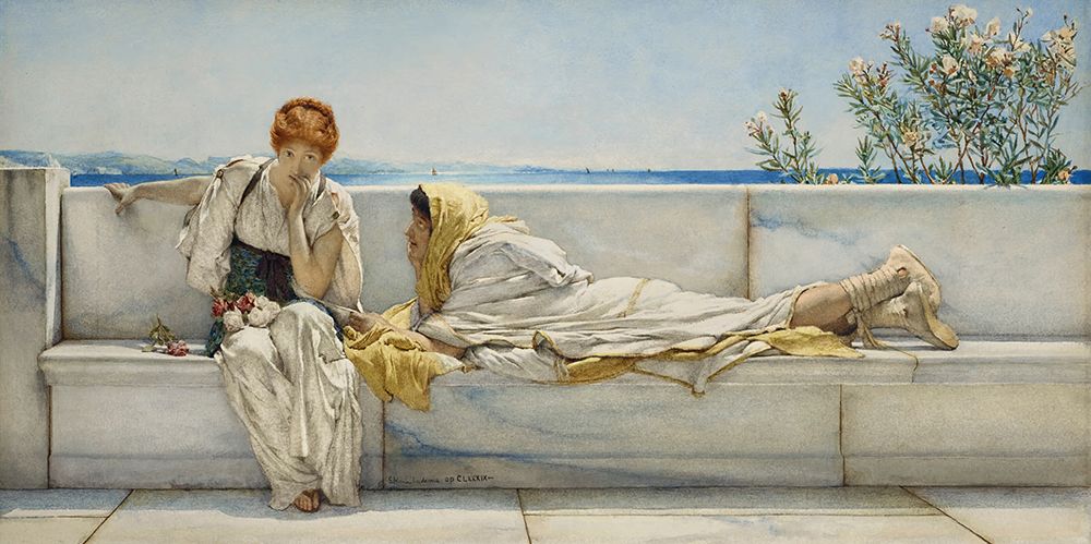 A Solicitation 1878 art print by Sir Lawrence Alma-Tadema for $57.95 CAD