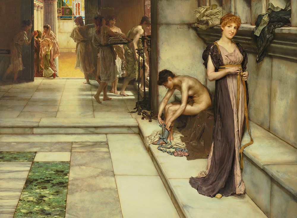 An Apodyterium 1886 art print by Sir Lawrence Alma-Tadema for $57.95 CAD