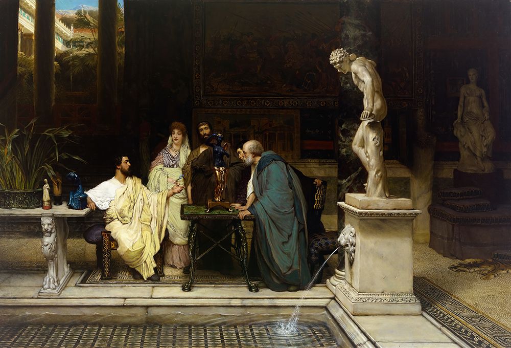 An Art Lover 1868 art print by Sir Lawrence Alma-Tadema for $57.95 CAD
