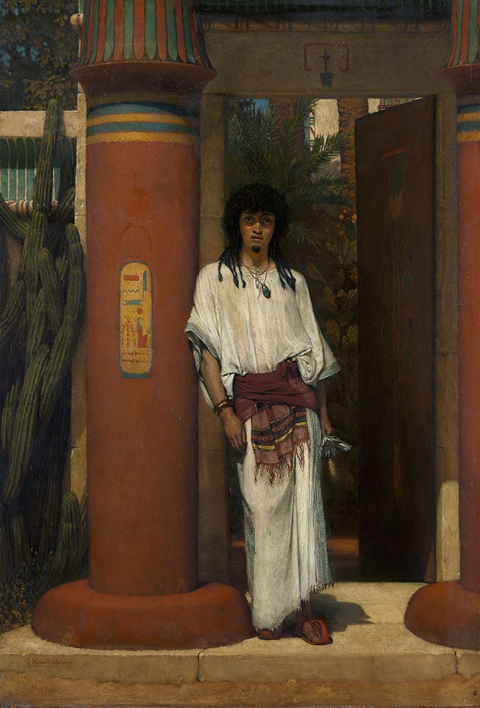 An Egyptian in a Doorway 1865 art print by Sir Lawrence Alma-Tadema for $57.95 CAD