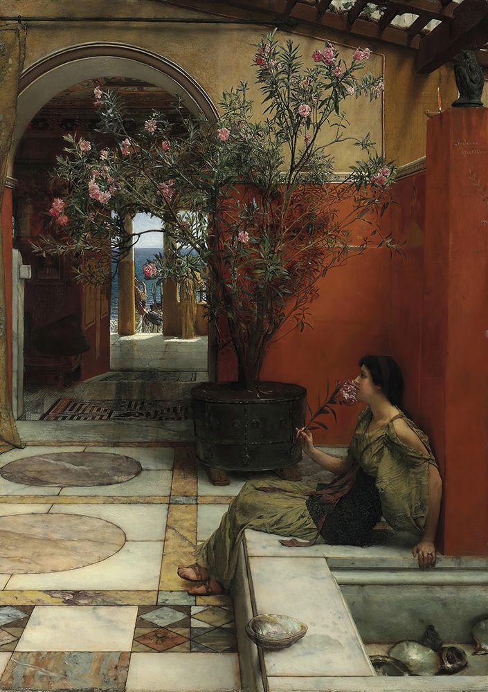 An Oleander art print by Sir Lawrence Alma-Tadema for $57.95 CAD