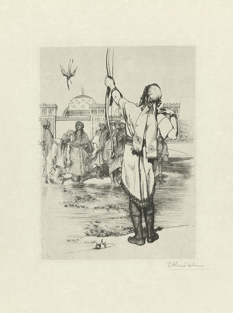 Archer Shooting a Waterfowl 1882 art print by Sir Lawrence Alma-Tadema for $57.95 CAD