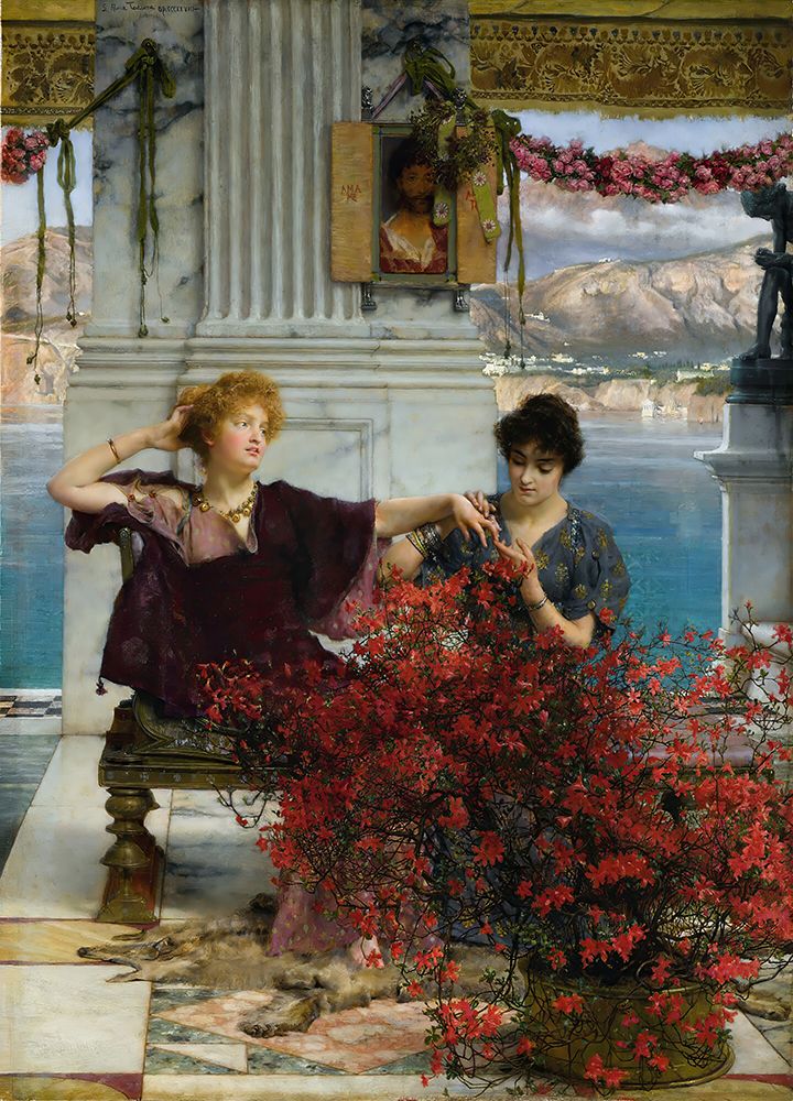 Loves Jewelled Fetter The Betrothal Ring art print by Sir Lawrence Alma-Tadema for $57.95 CAD