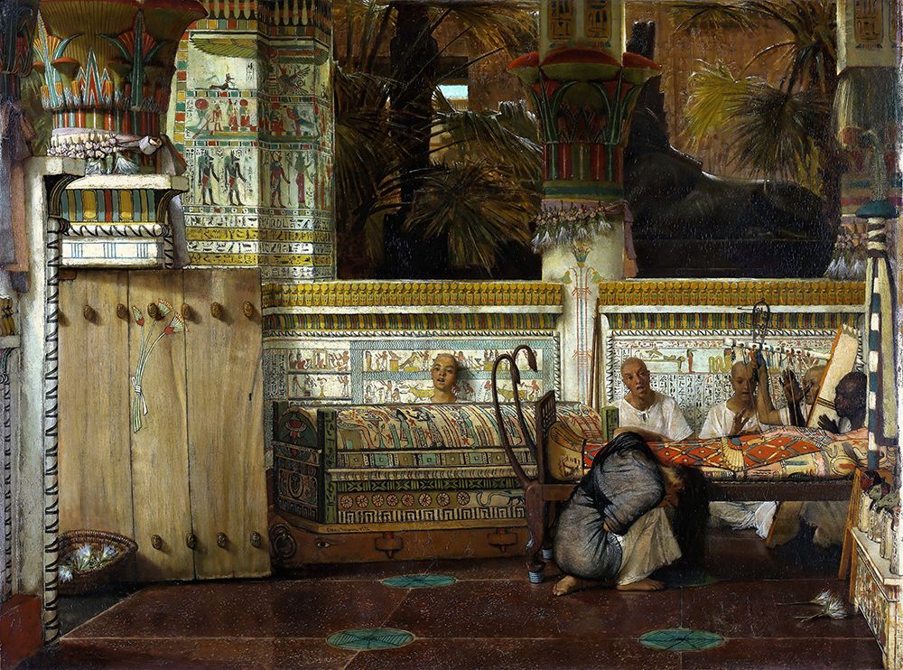 The Egyptian Widow 1872 art print by Sir Lawrence Alma-Tadema for $57.95 CAD