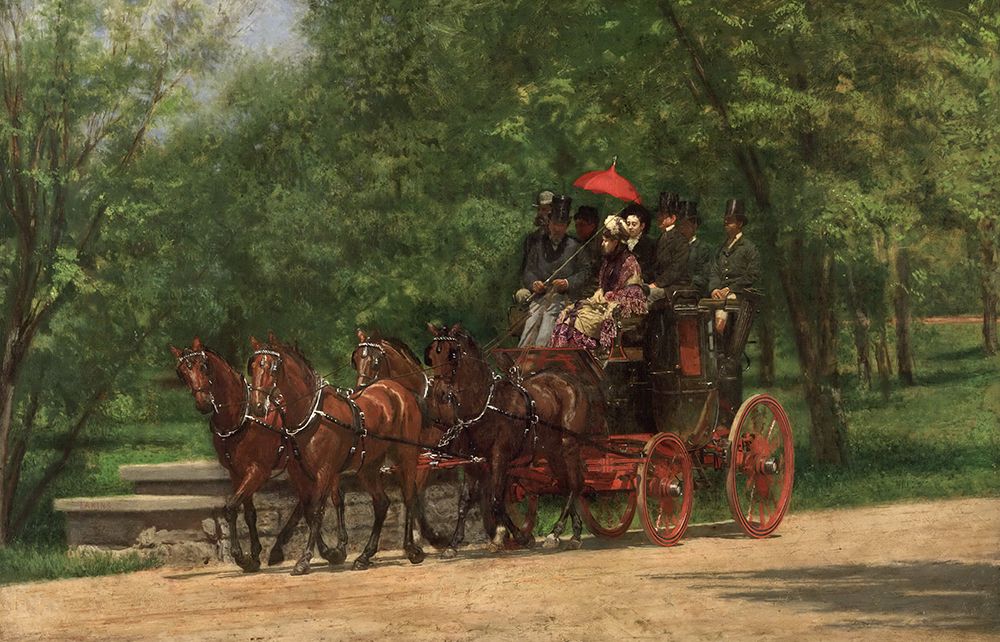 A May Morning in the Park art print by Thomas Eakins for $57.95 CAD