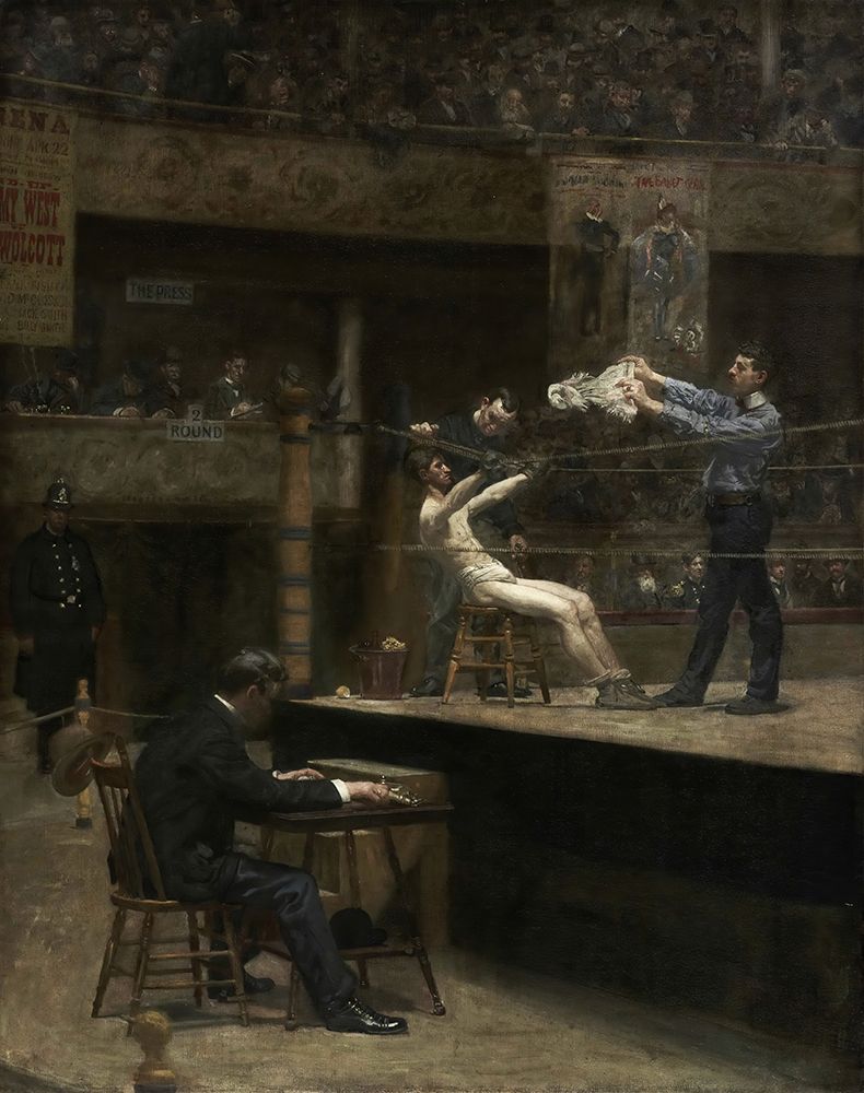 Between Rounds 1898 art print by Thomas Eakins for $57.95 CAD