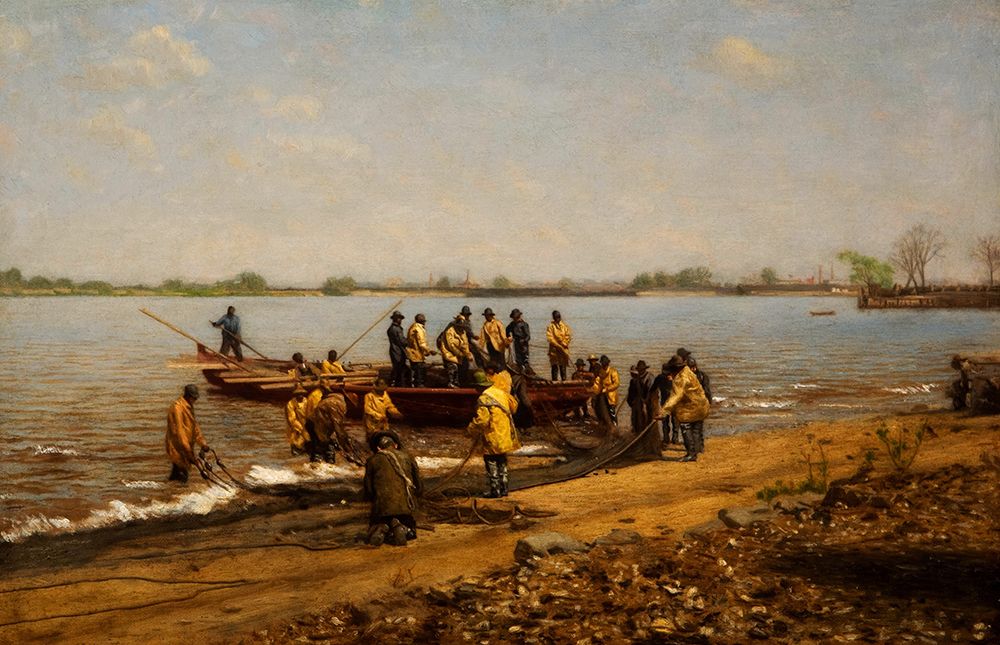 Shad fishing at Gloucester on the Delaware River art print by Thomas Eakins for $57.95 CAD