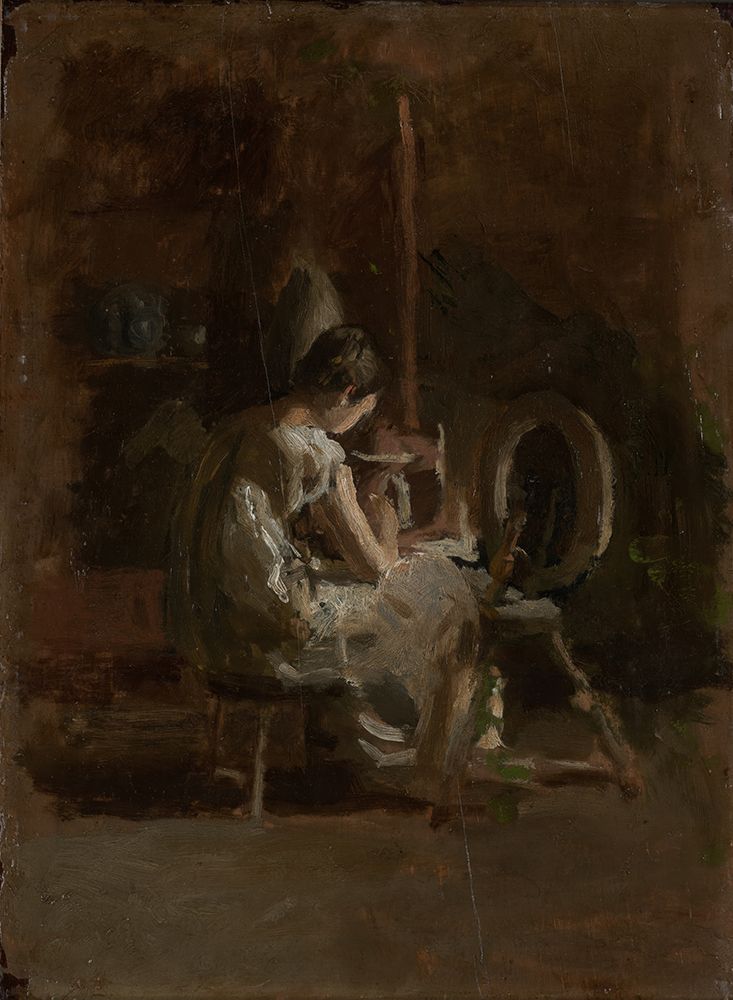 Sketches for Home-Spun 1881 art print by Thomas Eakins for $57.95 CAD