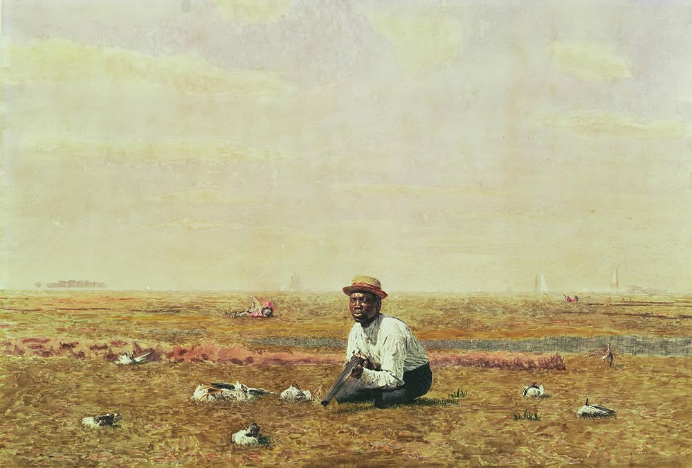Whistling for Plover 1874 art print by Thomas Eakins for $57.95 CAD