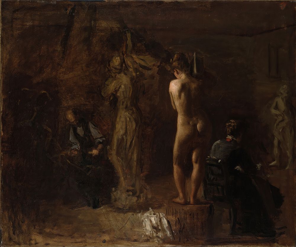 William Rush Carving His Allegorical Figure of the Schuylkill River, Study 1876 art print by Thomas Eakins for $57.95 CAD