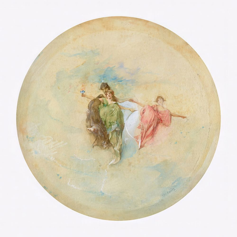 Dawn 1892 art print by Thomas Wilmer Dewing for $57.95 CAD