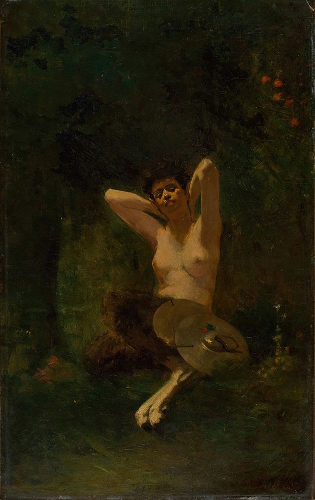 Faun art print by Thomas Wilmer Dewing for $57.95 CAD