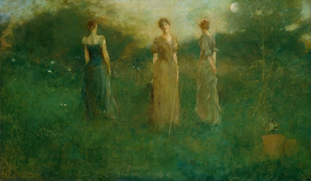 In the Garden 1892 art print by Thomas Wilmer Dewing for $57.95 CAD