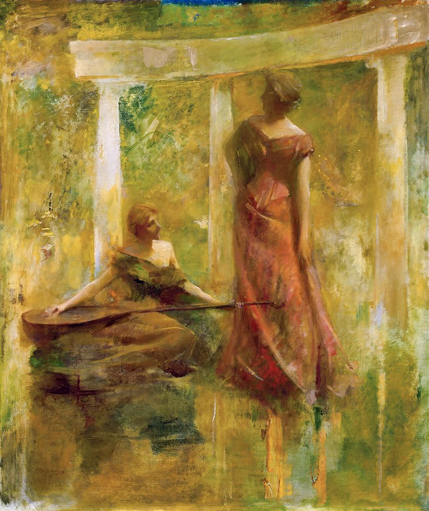 Music ca 1895 art print by Thomas Wilmer Dewing for $57.95 CAD