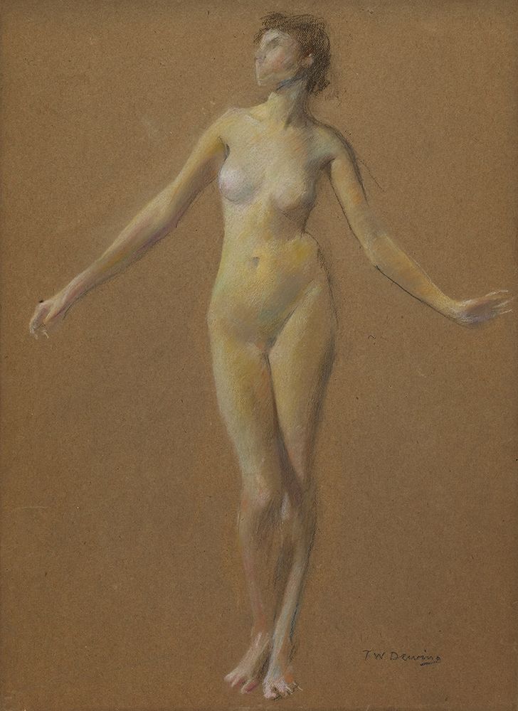 Nude Study 1895 art print by Thomas Wilmer Dewing for $57.95 CAD