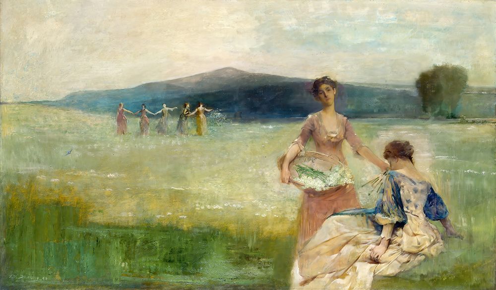 Spring 1890 art print by Thomas Wilmer Dewing for $57.95 CAD