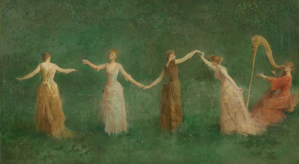 Summer 1890 art print by Thomas Wilmer Dewing for $57.95 CAD