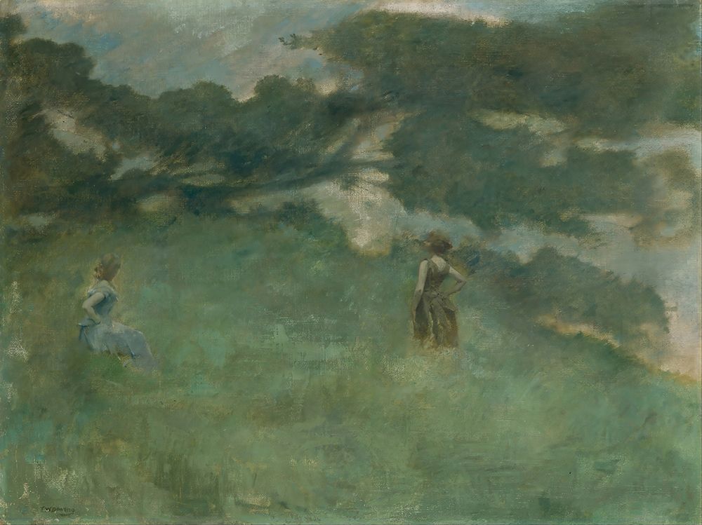 The Hermit Thrush art print by Thomas Wilmer Dewing for $57.95 CAD