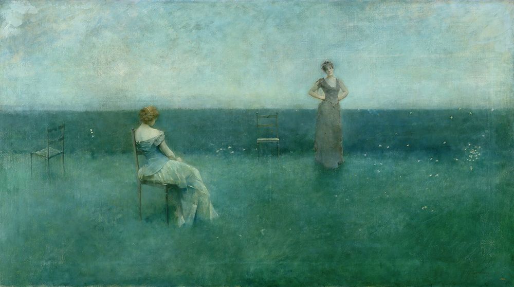 The Recitation 1891 art print by Thomas Wilmer Dewing for $57.95 CAD