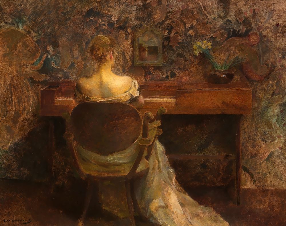The Spinet ca 1902 art print by Thomas Wilmer Dewing for $57.95 CAD