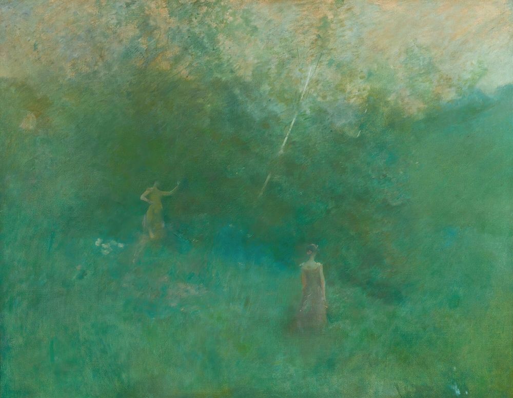 The White Birch ca 1899 art print by Thomas Wilmer Dewing for $57.95 CAD