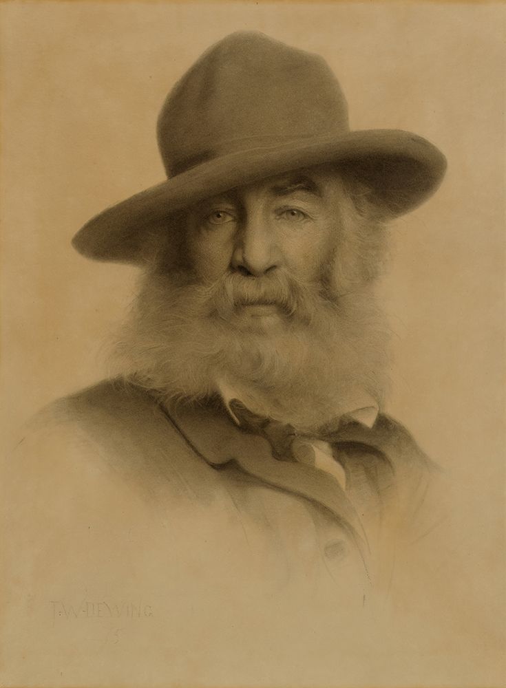 Walt Whitman 1875 art print by Thomas Wilmer Dewing for $57.95 CAD