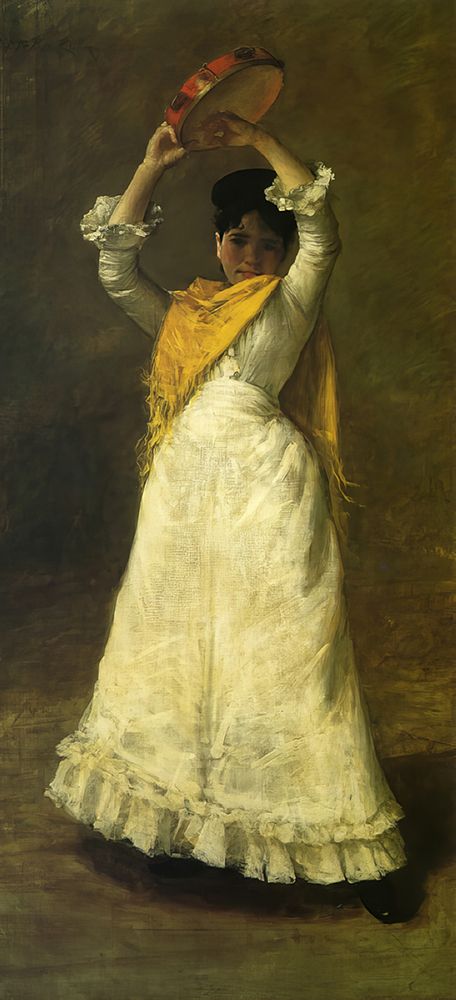 A Madrid Dancing Girl 1886 art print by William Merritt Chase for $57.95 CAD