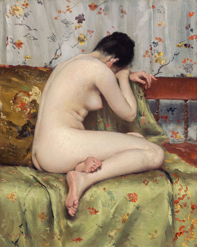 A Modern Magdalen 1888 art print by William Merritt Chase for $57.95 CAD