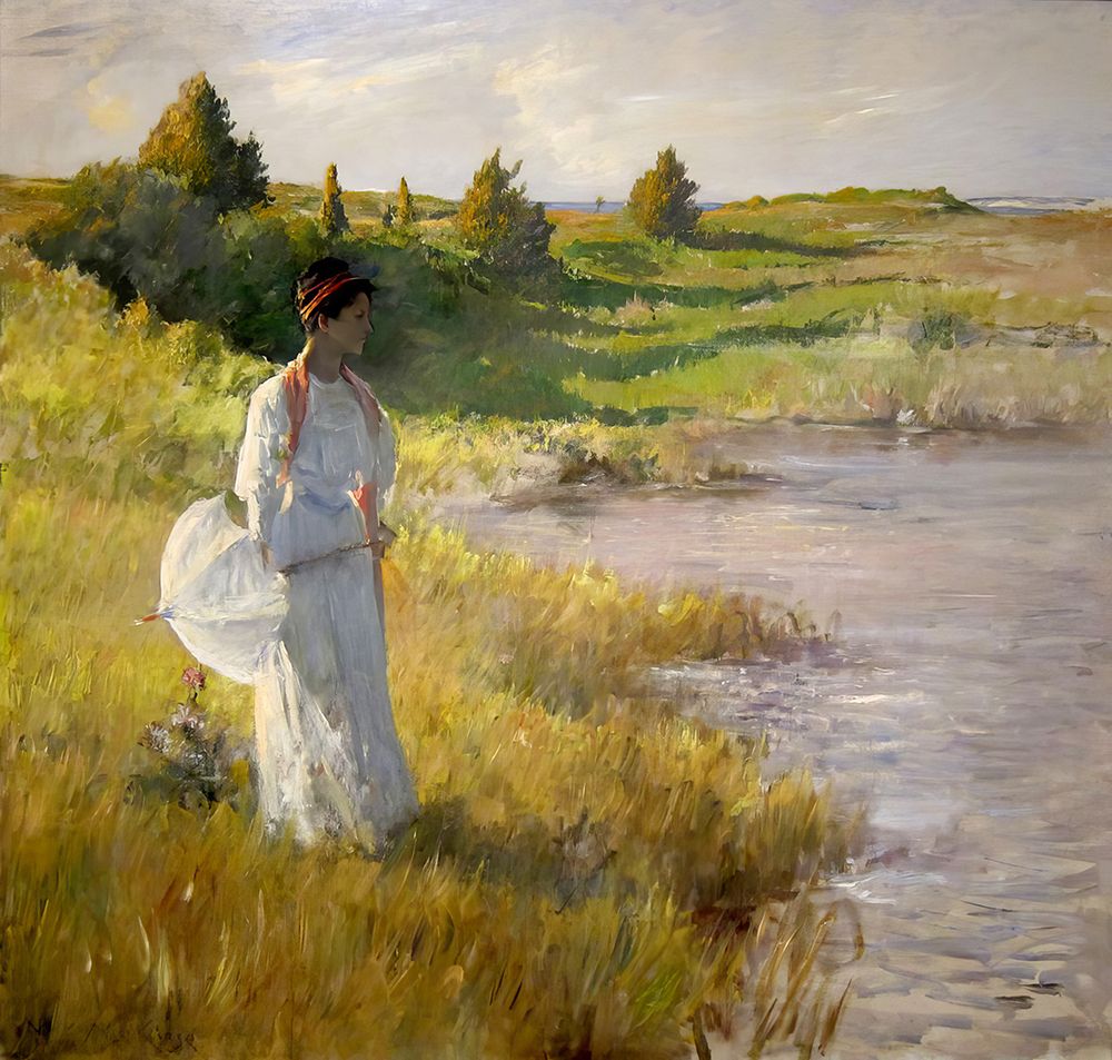 An Afternoon Stroll 1895 art print by William Merritt Chase for $57.95 CAD
