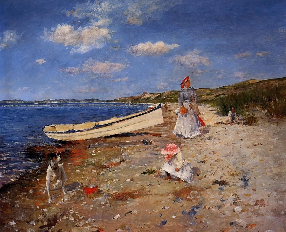 A Sunny Day at Shinnecock Bay 1890 art print by William Merritt Chase for $57.95 CAD