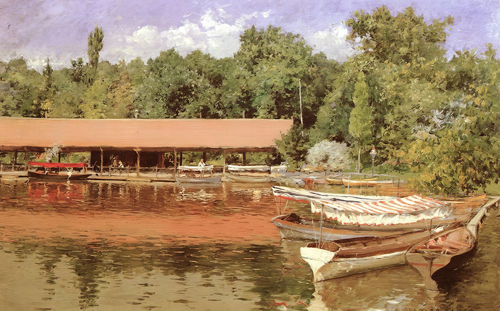 Boat House Prospect Park 1887 art print by William Merritt Chase for $57.95 CAD