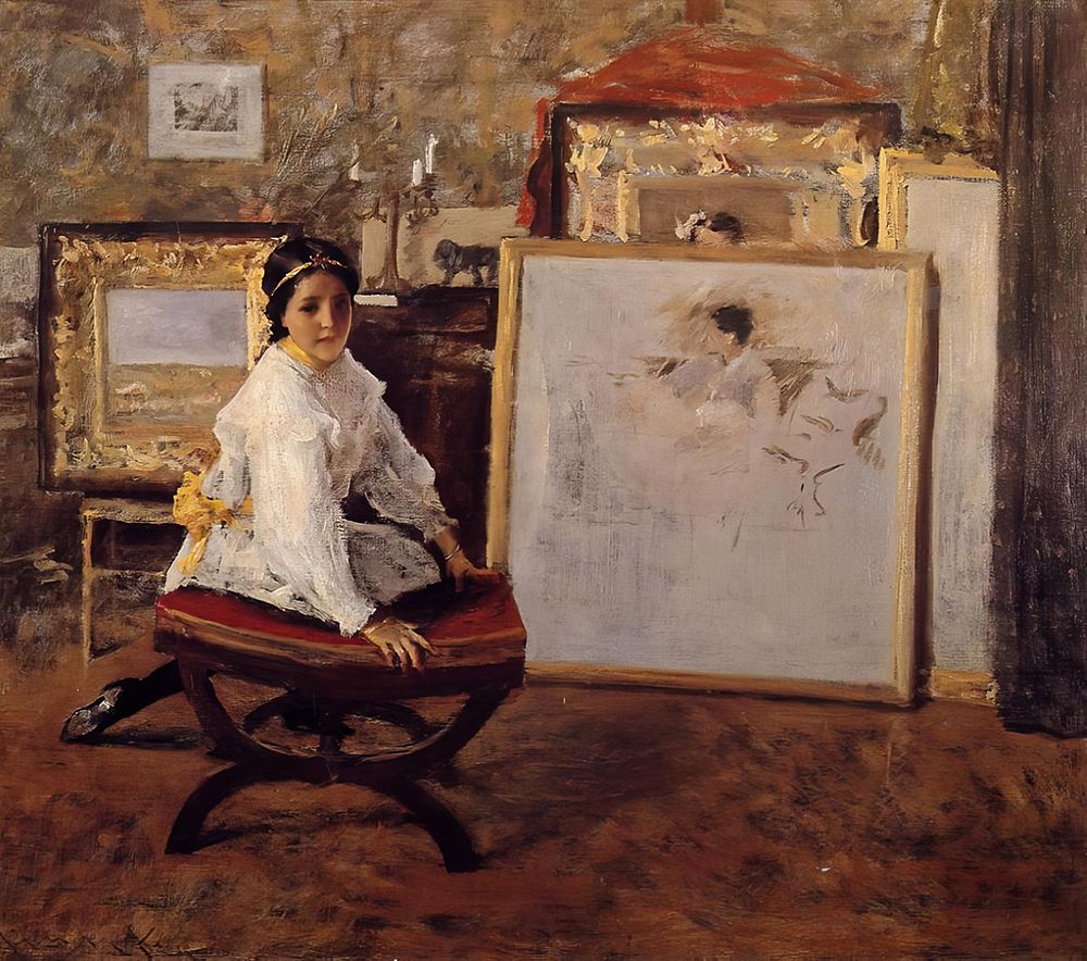 Did You Speak to Me 1897 art print by William Merritt Chase for $57.95 CAD