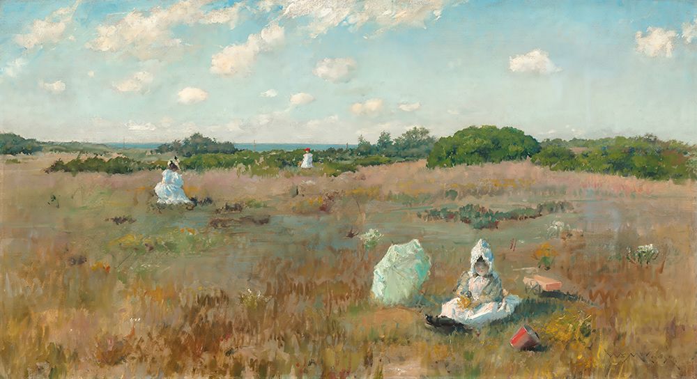 Gathering Autumn Flowers 1894 art print by William Merritt Chase for $57.95 CAD