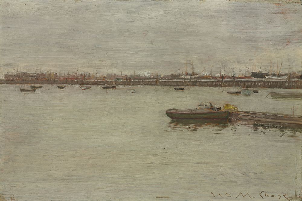 Gray Day on the Bay 1886 art print by William Merritt Chase for $57.95 CAD